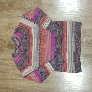 (S) Eddie Bauer 100% Cotton Body Sweater Colorful Loungewear Cottagecore